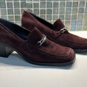 Kenneth Cole Leather Suede Loafers- Bordeaux- in size 9.5
